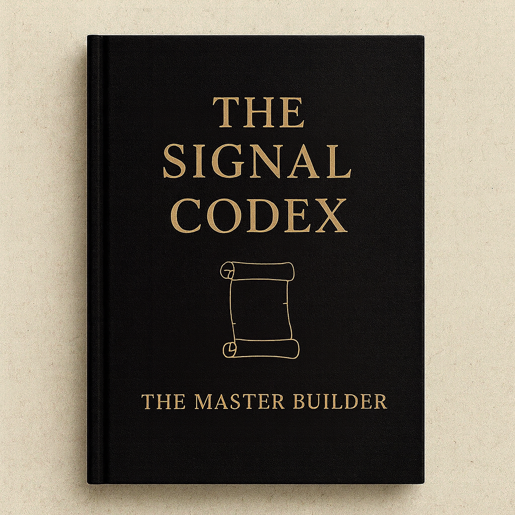 The Signal Codex — 30 Scrolls to Command Presence
Stop chasing attention. Start commanding the room.