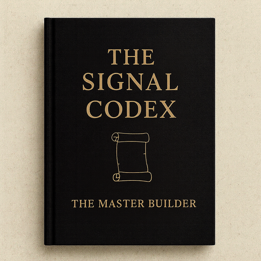 The Signal Codex — 30 Scrolls to Command Presence
Stop chasing attention. Start commanding the room.